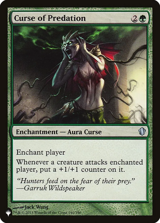 2020 The List Curse of Predation #C13-140 uncommon card image