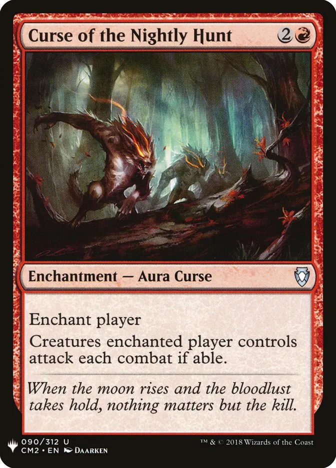 2020 The List Curse of the Nightly Hunt #CM2-90 uncommon card image