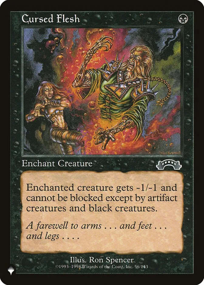 2020 The List Cursed Flesh #EXO-56 common card image