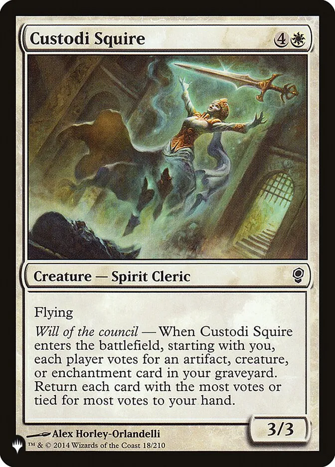 2020 The List Custodi Squire common #CNS-18 common card image