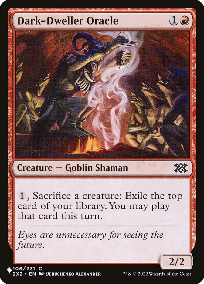 2020 The List Dark-Dweller Oracle #2X2-106 common card image