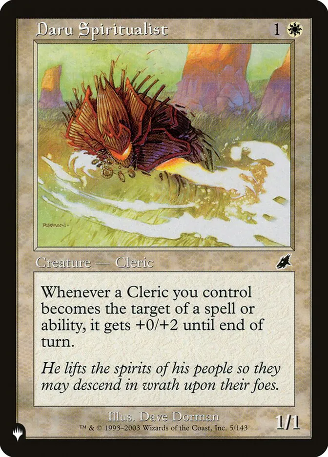 2020 The List Daru Spiritualist #SCG-5 common card image