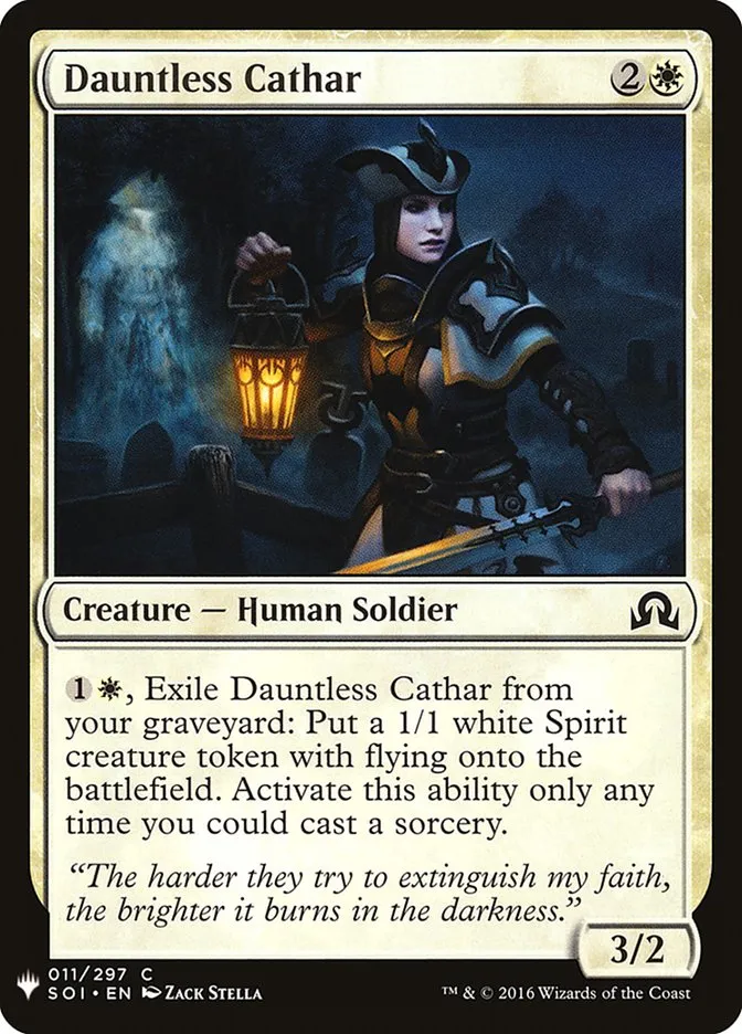 2020 The List Dauntless Cathar common #SOI-11 common card image