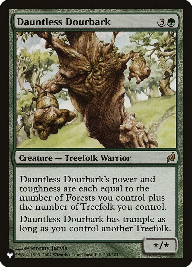 2020 The List Dauntless Dourbark #LRW-203 rare card image