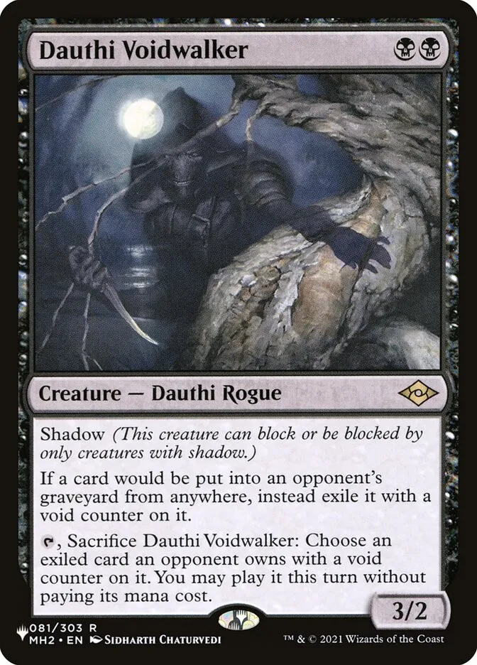 2020 The List Dauthi Voidwalker #MH2-81 rare card image