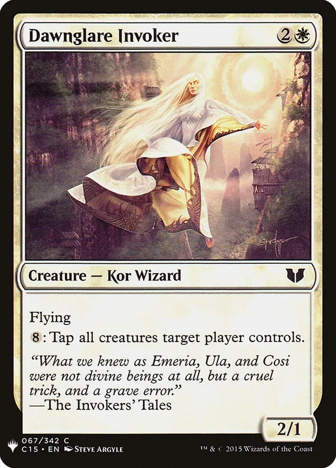 2020 The List Dawnglare Invoker #C15-67 common card image