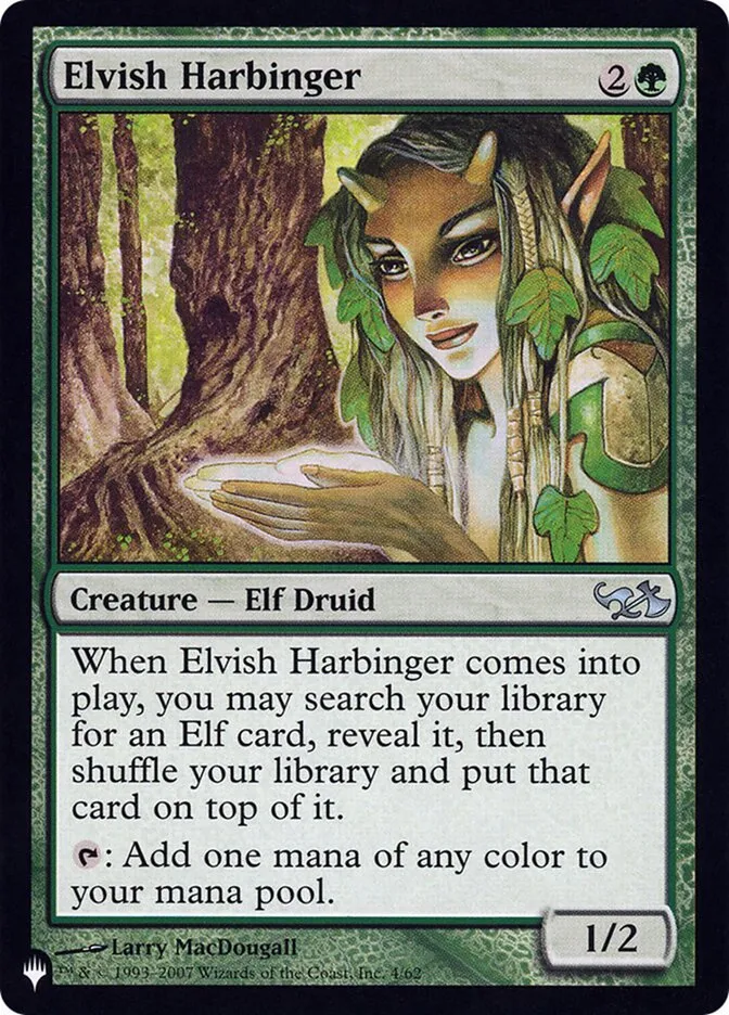 2020 The List Elvish Harbinger #DD1-4 uncommon card image