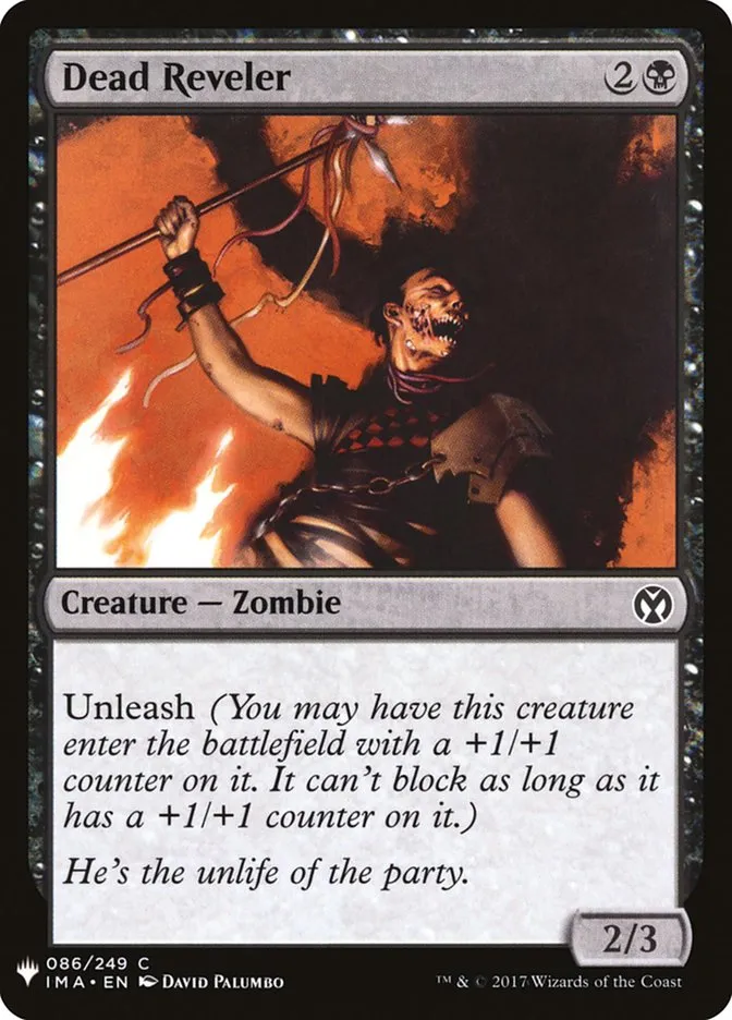 2020 The List Dead Reveler #IMA-86 common card image
