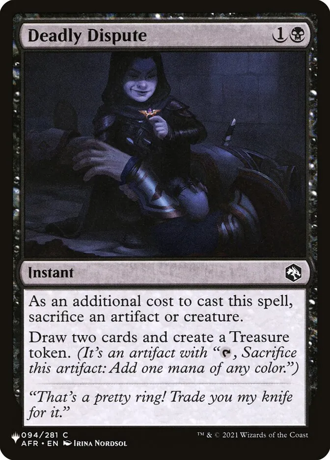 2020 The List Deadly Dispute #AFR-94 common card image