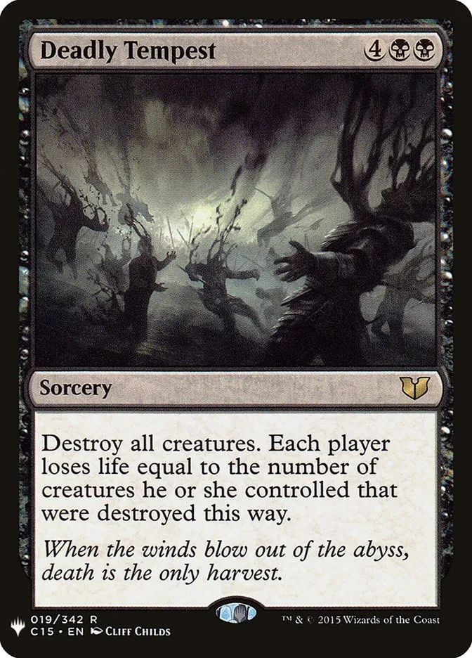 2020 The List Deadly Tempest #C15-19 rare card image