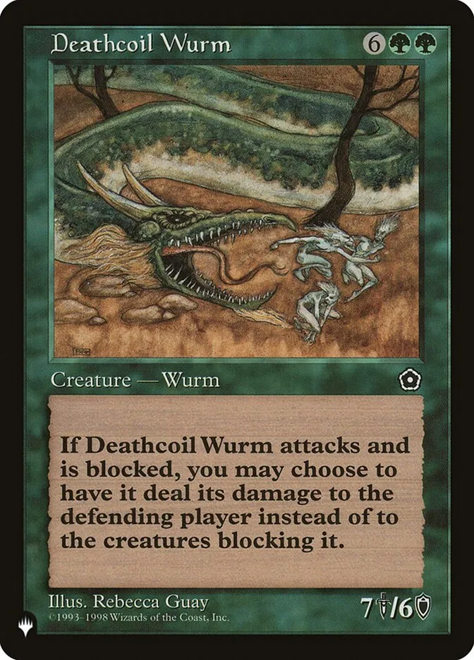 2020 The List Deathcoil Wurm #P02-125 rare card image
