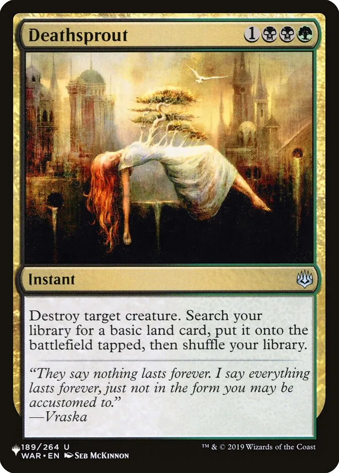 2020 The List Deathsprout #WAR-189 uncommon card image