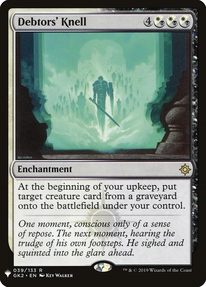 2020 The List Debtors' Knell #GK2-39 rare card image