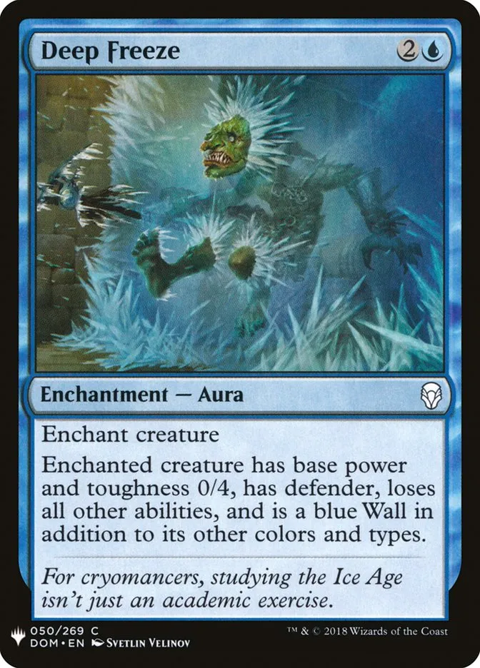 2020 The List Deep Freeze common #DOM-50 common card image