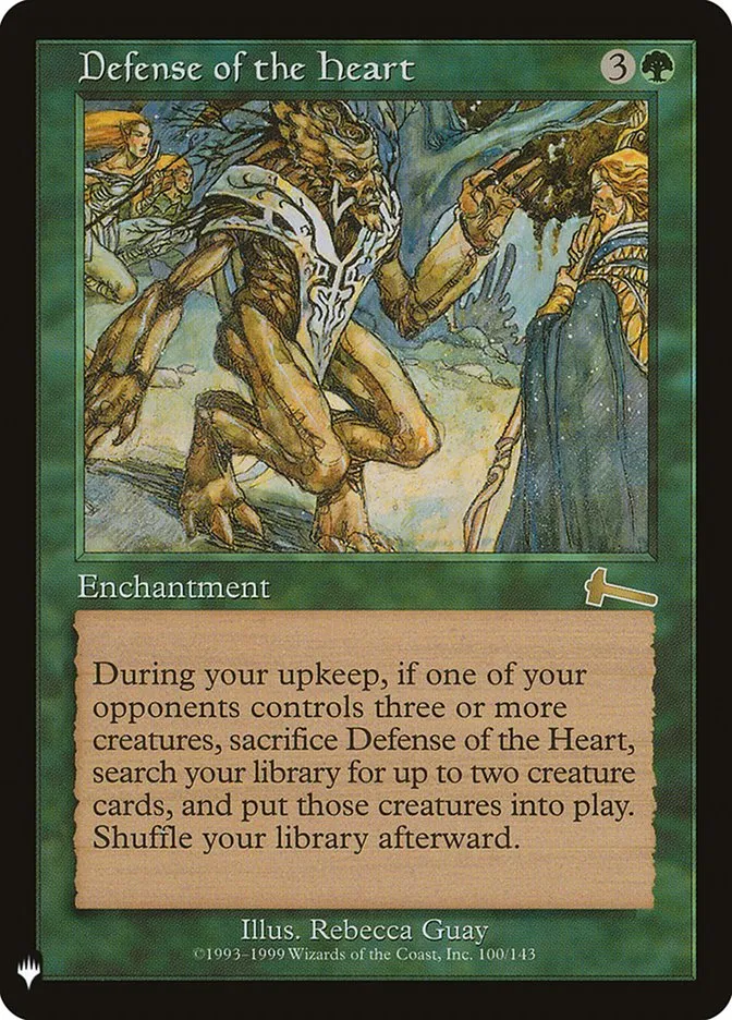 2020 The List Defense of the Heart #ULG-100 rare card image
