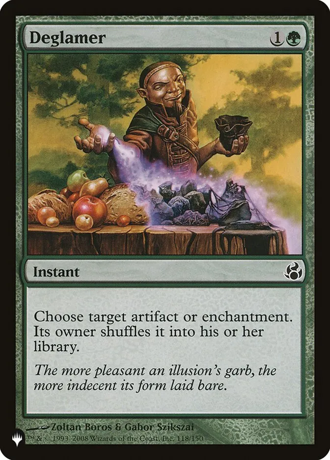 2020 The List Deglamer #MOR-118 common card image