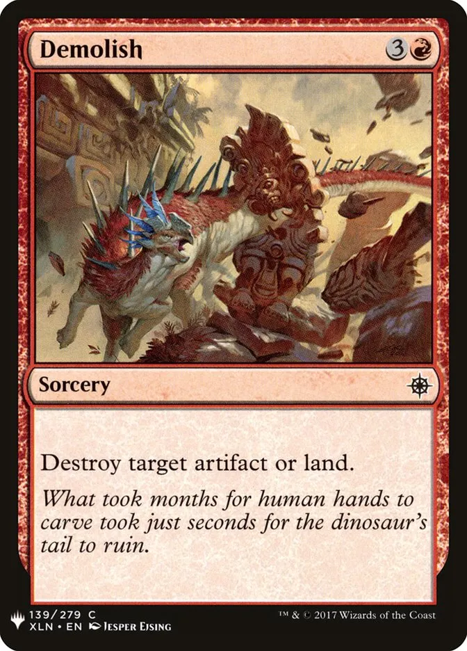 2020 The List Demolish #XLN-139 common card image