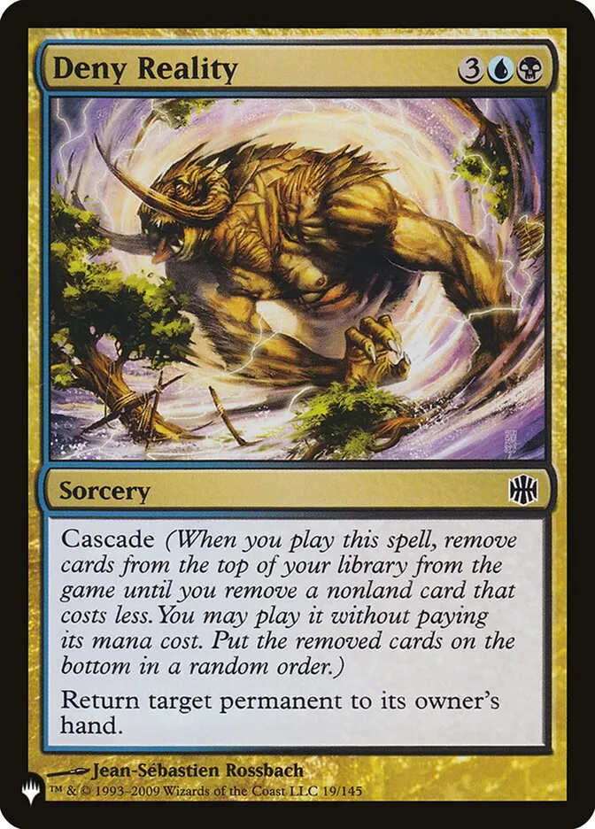 2020 The List Deny Reality #ARB-19 common card image