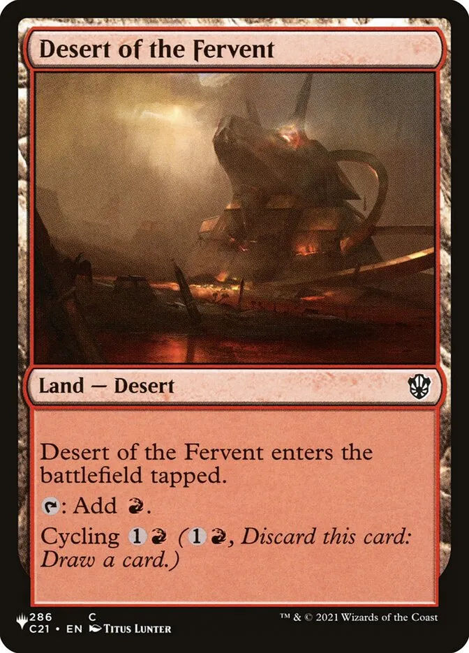 2020 The List Desert of the Fervent #C21-286 common card image