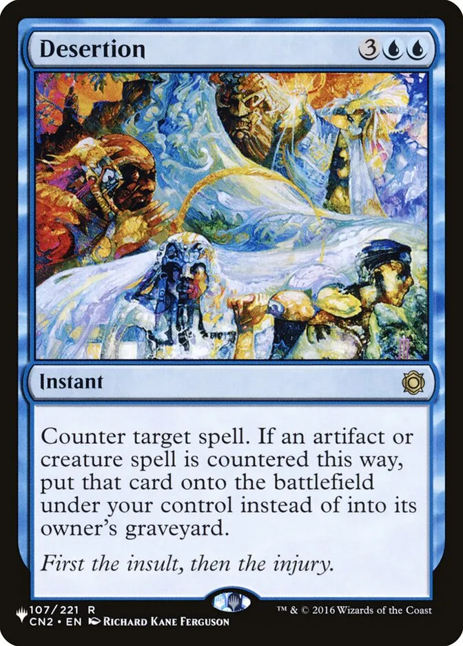 2020 The List Desertion #CN2-107 rare card image