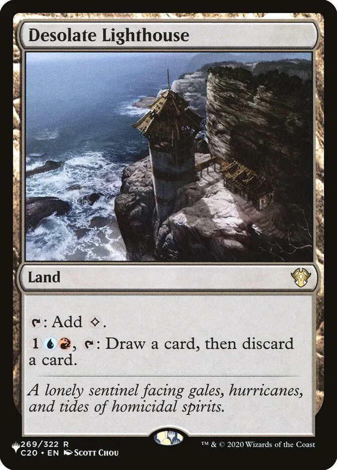 2020 The List Desolate Lighthouse #C20-269 rare card image
