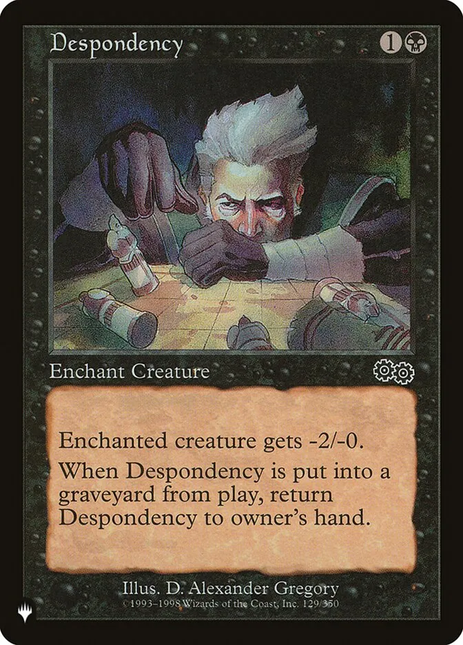 2020 The List Despondency common #USG-129 common card image