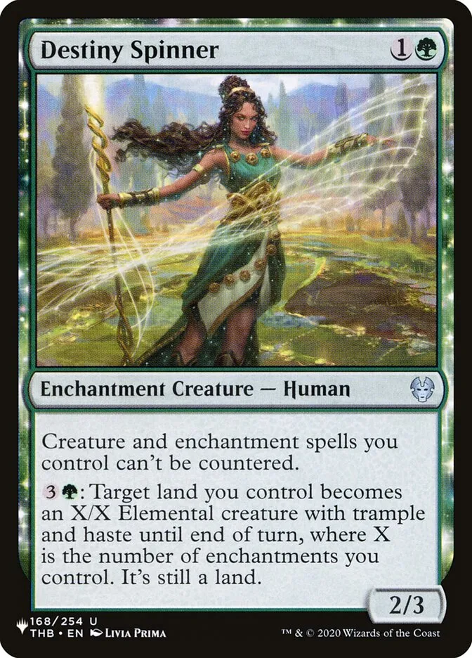 2020 The List Destiny Spinner #THB-168 uncommon card image