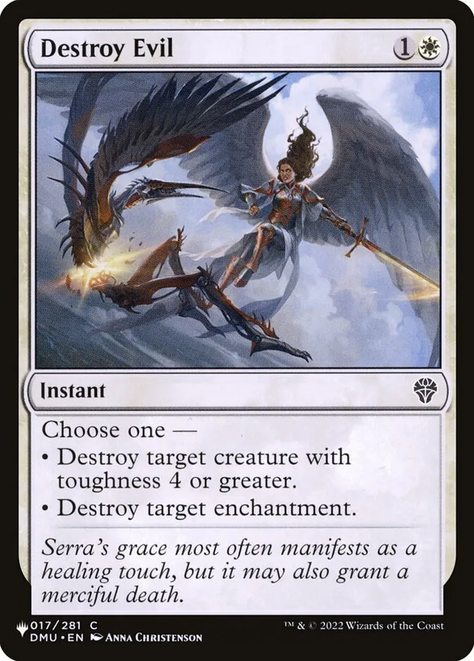 2020 The List Destroy Evil common #DMU-17 common card image