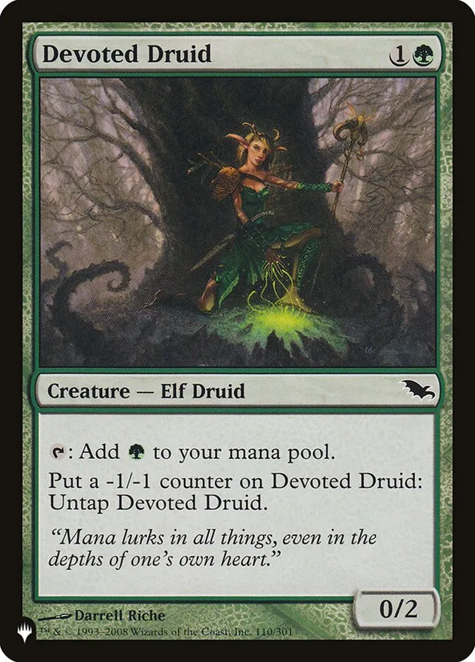 2020 The List Devoted Druid common #SHM-110 common card image