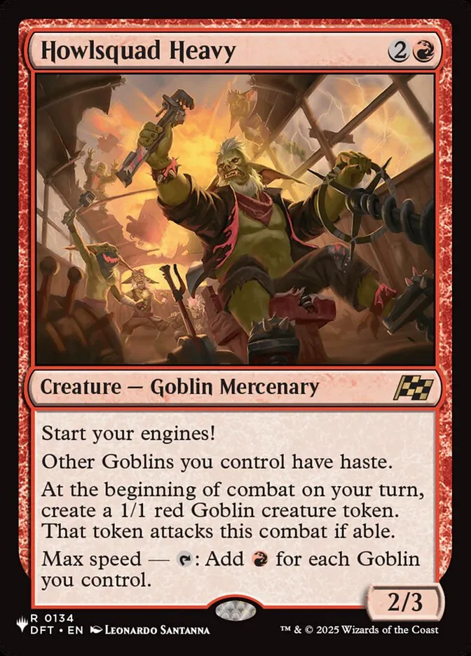 2020 The List Howlsquad Heavy #DFT-134 rare card image