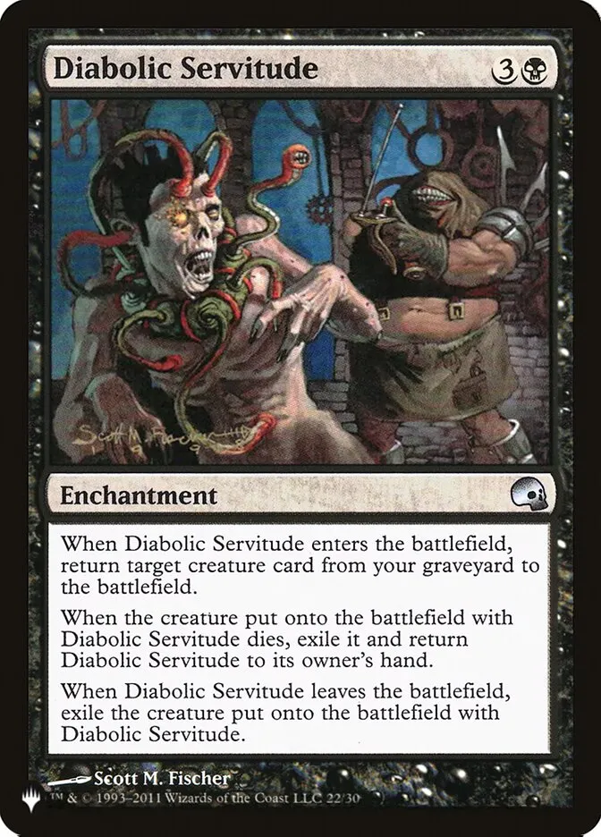 2020 The List Diabolic Servitude #PD3-22 uncommon card image