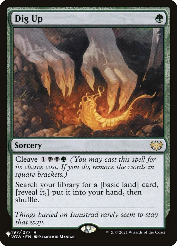 2020 The List Dig Up #VOW-197 rare card image