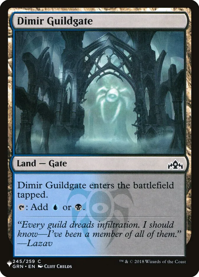 2020 The List Dimir Guildgate common #GRN-245 common card image