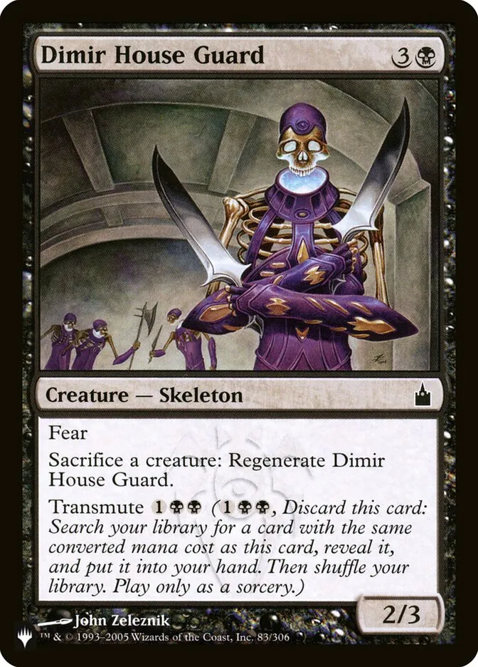 2020 The List Dimir House Guard #RAV-83 common card image