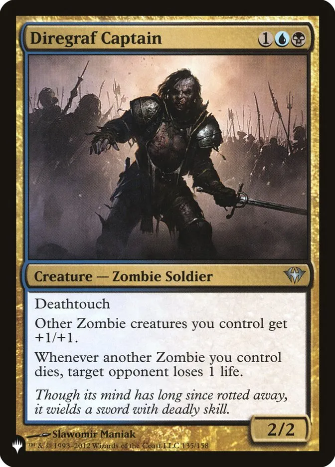 2020 The List Diregraf Captain #DKA-135 uncommon card image