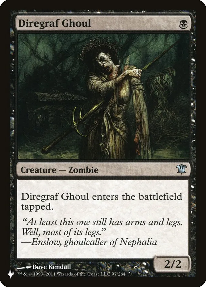 2020 The List Diregraf Ghoul #ISD-97 uncommon card image