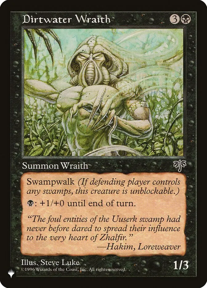 2020 The List Dirtwater Wraith #MIR-117 common card image