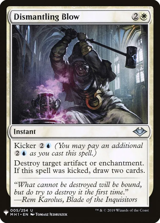 2020 The List Dismantling Blow #MH1-5 uncommon card image