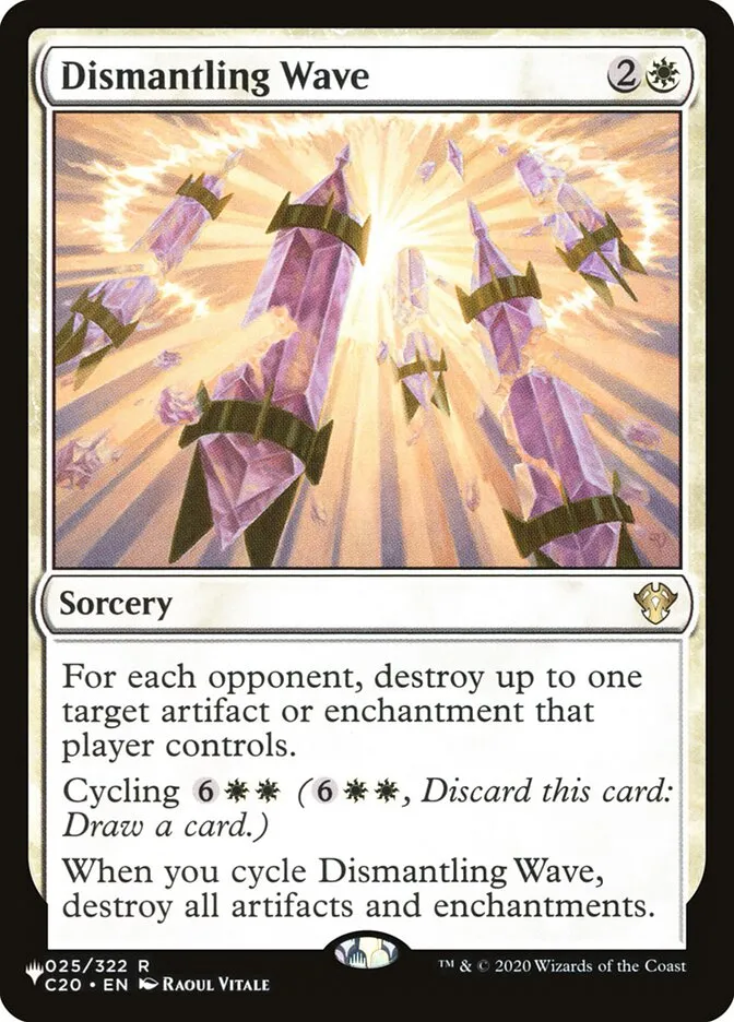 2020 The List Dismantling Wave #C20-25 rare card image