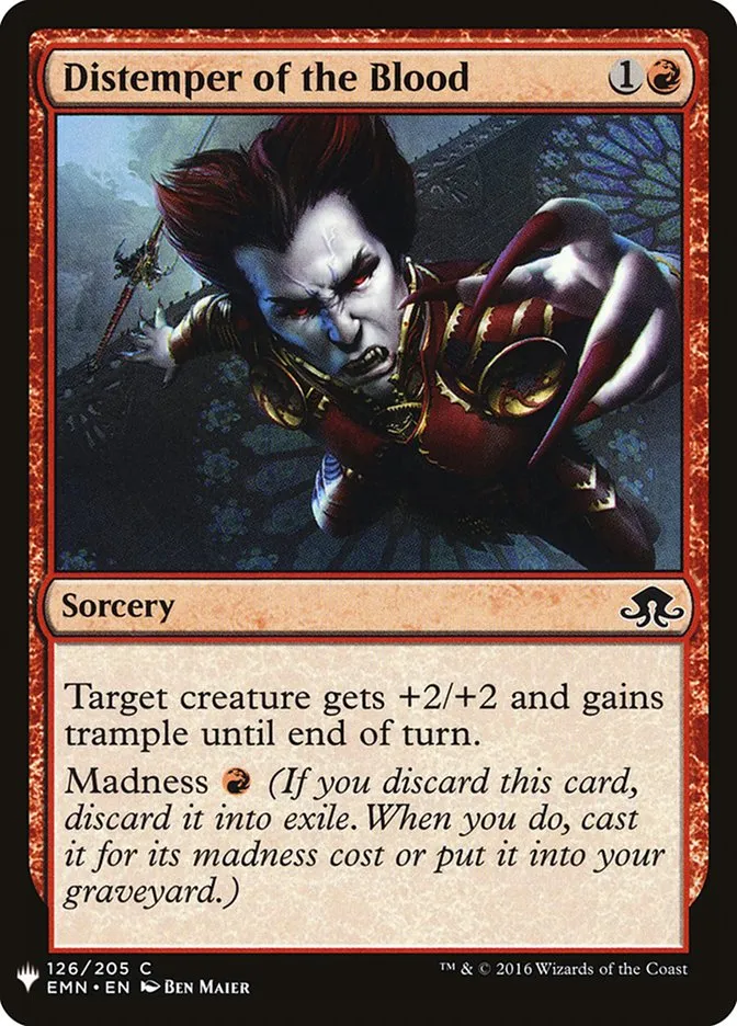 2020 The List Distemper of the Blood #EMN-126 common card image