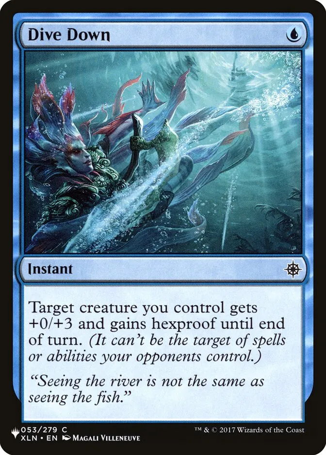2020 The List Dive Down common #XLN-53 common card image