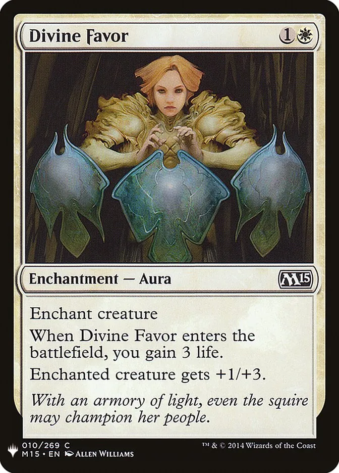 2020 The List Divine Favor #M15-10 common card image