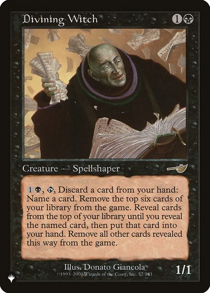 2020 The List Divining Witch #NEM-57 rare card image