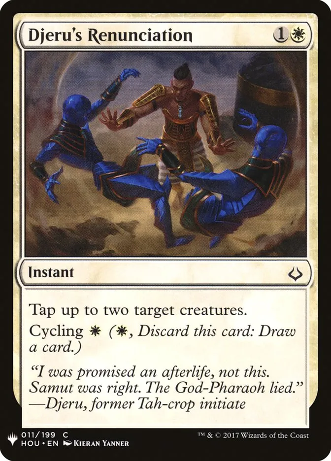 2020 The List Djeru's Renunciation #HOU-11 common card image