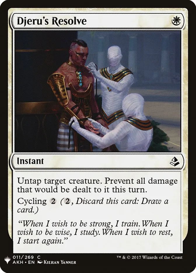 2020 The List Djeru's Resolve #AKH-11 common card image