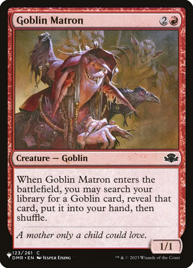 2020 The List Goblin Matron #DMR-123 common card image