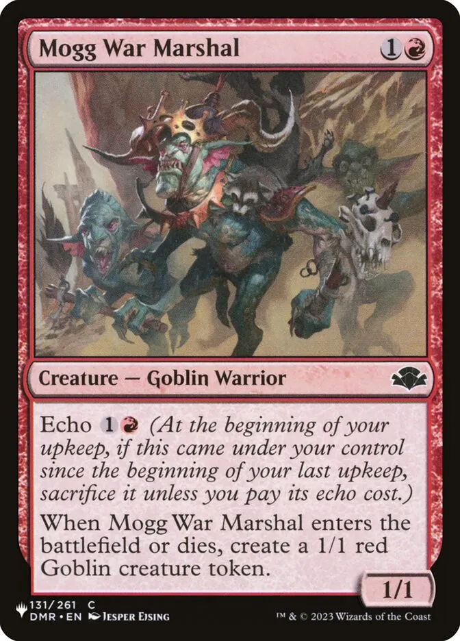 2020 The List Mogg War Marshal #DMR-131 common card image