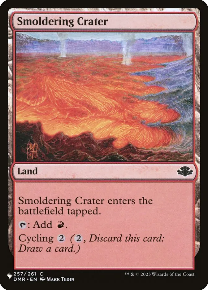 2020 The List Smoldering Crater #DMR-257 common card image
