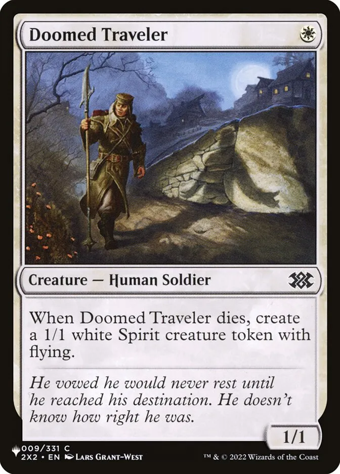 2020 The List Doomed Traveler #2X2-9 common card image
