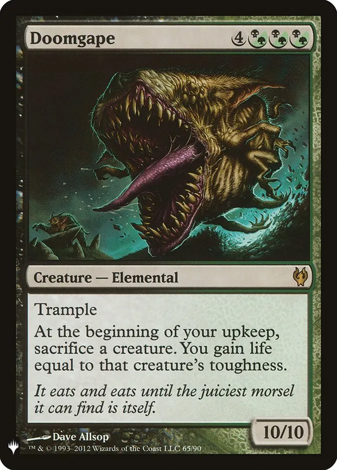 2020 The List Doomgape #DDJ-65 rare card image